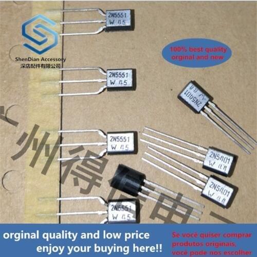10pairs 100% orginal new 2N5551 5551 2N5401 5401 TO-92 real photo