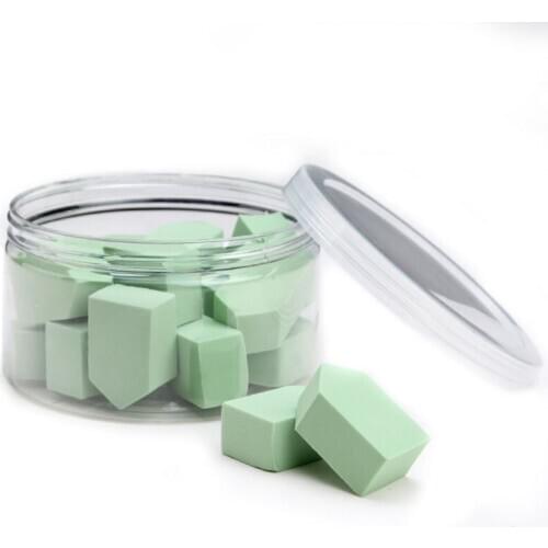 15 PCS/Box Diamond Powder Puffs Hydrophilic Sponge Powder Puffs into Water to Become Larger Cosmetic Tools