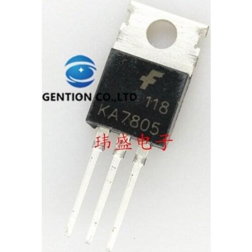 20PCS Three-terminal voltage regulator tube KA7805 KA7805AETU KA7805A the TO-220 in stock 100% new and original