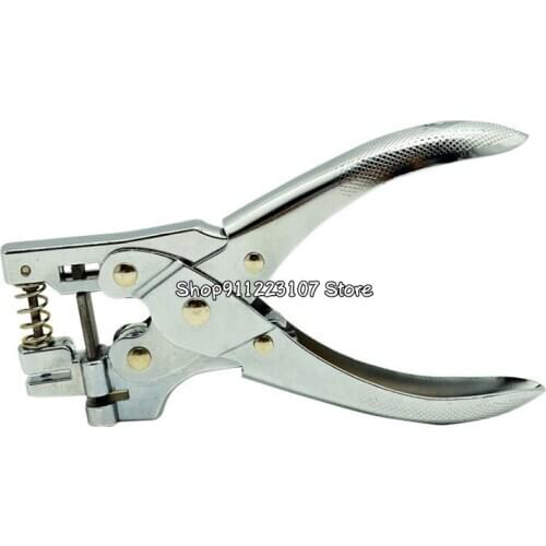 3mm Circle and 3*13mm Slot Hole Punch, 5mm and 3*13mm Double Paper Punch Punching Tool for ID Card Badge PVC Photo Tag