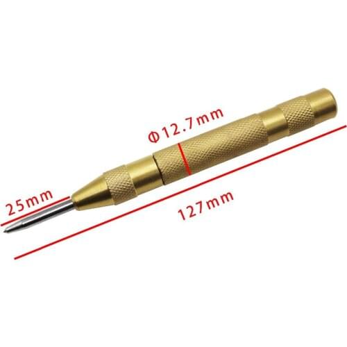 5 Inch Automatic Center Pin Punch Spring Loaded Marking Starting Holes Tool High Speed Steel Automatic Centre Punch/Dot Punch