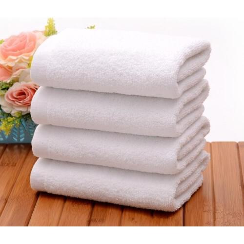 5pcs/lot Good Quality Cheap Face Towel Small Towel Hand Towels Kitchen Towel Hotel White Cotton Towel