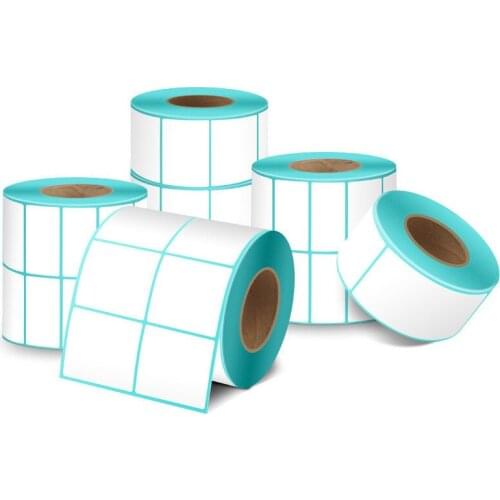 700Pcs/Roll Waterproof Adhesive Thermal Label Sticker Paper Supermarket Price White Blank Label Direct Print Sticker Paper