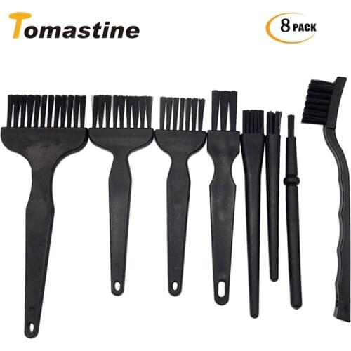 8pcs Anti Static Brush ESD Safe Synthenic Fiber Details Cleaning Brush Tool For Mobile Phone Tablet PCB BGA Repair Work