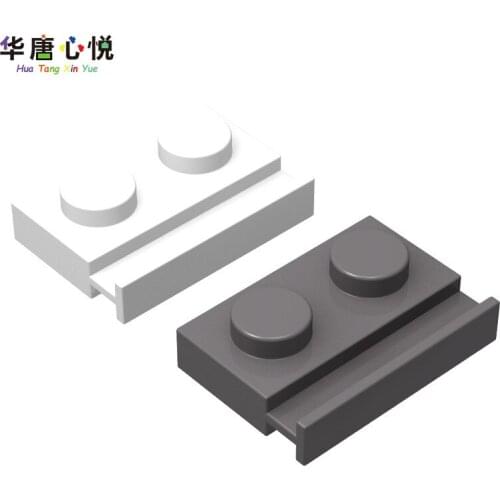 MOC Accessories Compatible 32028 1x2 Single Side Track Plate With Chute City Parts Building Blocks Educational Toy Accessory Set