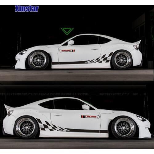 Car side sticker for Toyota 86 Subaru STI Volkswagen SCIROCCO