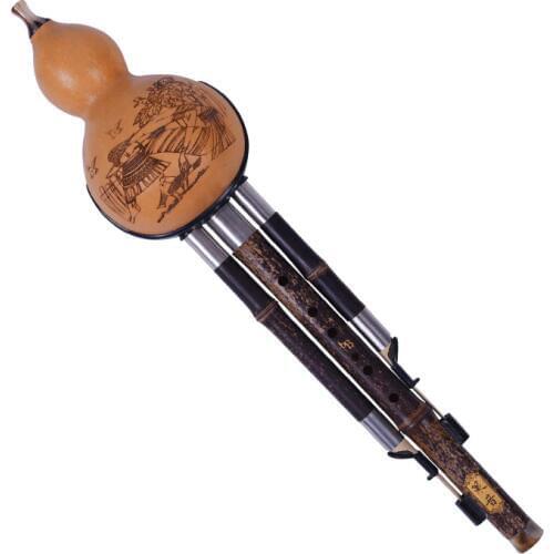Bamboo Flute Hulusi ThreeTone Gourd Flauta Crashproof Calabash Hulusi Folk musical instruments professional cucurbit flauta chin