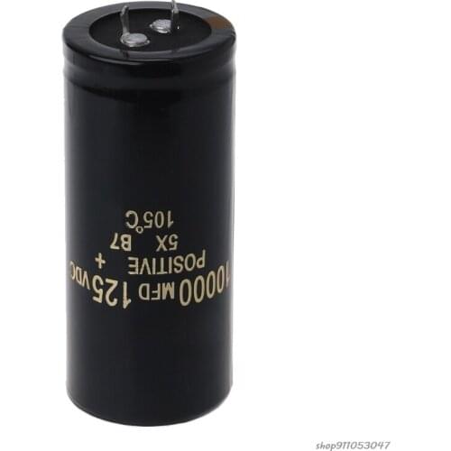 Free Shipping 125V 10000uF Aluminum Electrolytic Capacitor Can Replace 120V 100V Audio 35x80mm ma28 21 Wholesales