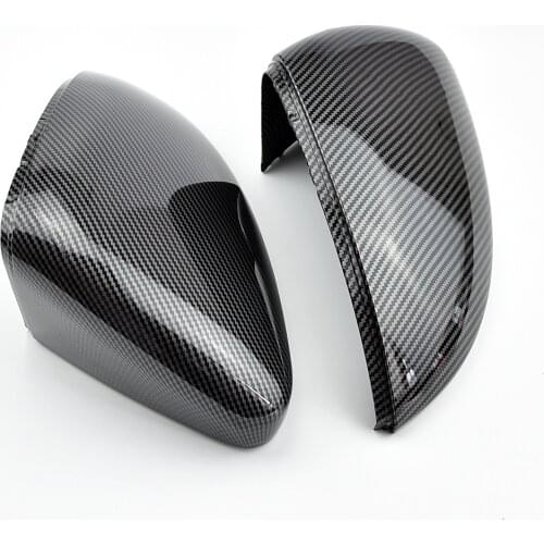 Side RearView Mirror Cover Caps for VW for Golf 7 MK7 7.5 for GTI for Touran 2014-2017 door Wing Mirror Case Cover Bright Black