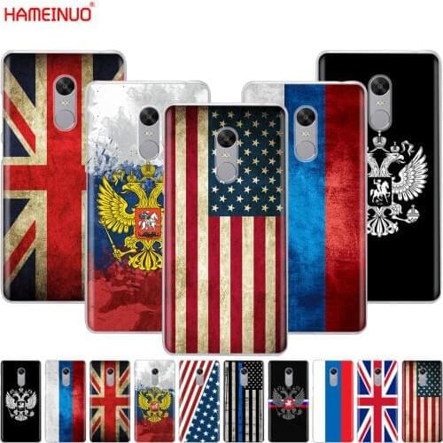 Russian American British flag national emblem Cover phone Case for Xiaomi redmi 5 4 1 1s 2 3 3s pro PLUS redmi note 4 4X 4A 5A