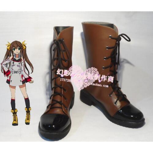 Infinite Stratos Lingyin Huang Long Cosplay Boots Shoes H016