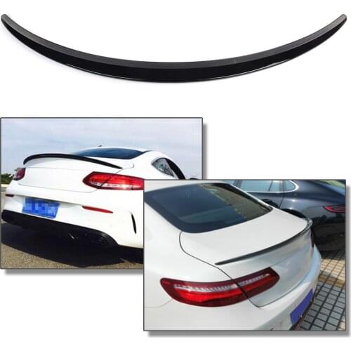 For Mercedes Benz C-Class W205 C205 Coupe Car Styling Rear Tail Wing Trunk Lip Spoiler Trim 2016 2017 2018 2019 2020 2021