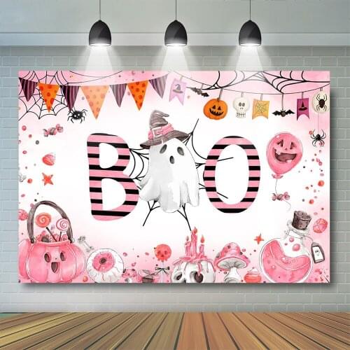 Halloween Ghost Photography Backdrop Party Decor Banner Adult Kids Festival Props Child Baby Photostudio Skeleton Background