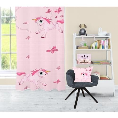 Bebişim Carpet Pony Kids Room Backdrop Curtain