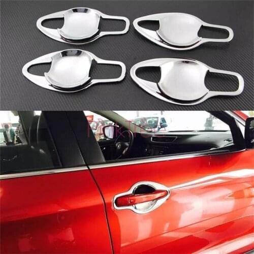 Chrome Door Handle Bowl Insert Car Stying Tuning Accessories For Nissan Qashqai 2014 2015 2016 2017