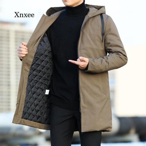 Hugrich Men's Hooded Trench Coats