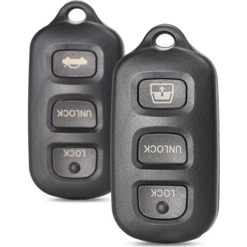 Kutery 4 Buttons Replacement Remote Car Key Shell Case Fob For TOYOTA Sequoia 4Runner 2003-2008 Matrix Keyless