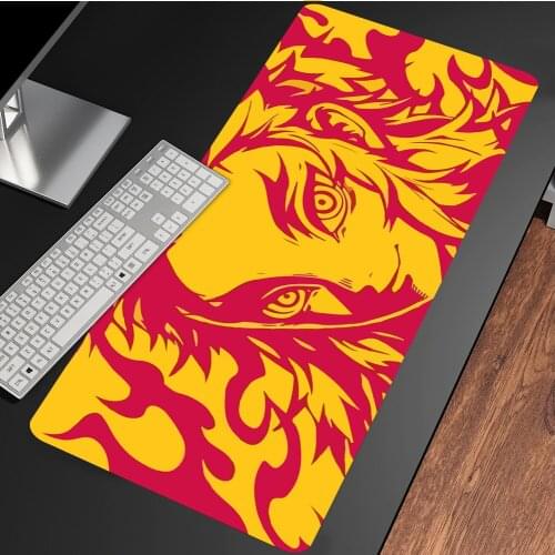 XL Anime Demon Slayer Mousepad HD Printing Computer Gamers Locking Lock Edge Mouse Pad XXL90x40cm Keyboard PC Desk Pad Csgo Pad