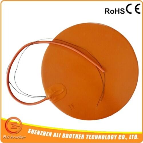 3D Printer Heated bed Dia 170mm 200W@12V Circular Round Silicone Heater Pad