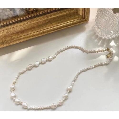 2021 New Pearl Necklace For Women Baroque Natural Pearl Choker Lady Gifts Jewelry