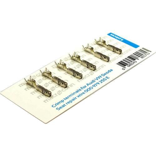 10/20/50/100pcs/lot Crimp Terminals (Pins) For Repair Wire For Audi VW Skoda Seat 000979255E