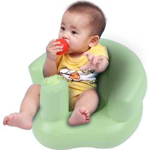Portable Baby Inflatable Sofa Built In Pump Bath Seat Inflatable Chair Sofa Good Base Design For Baby Learning Training Play Kid