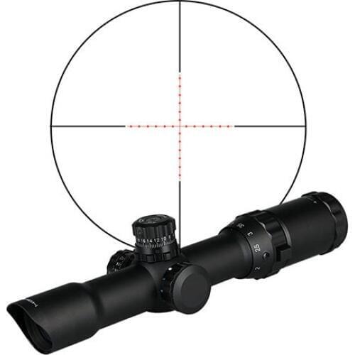 PPT tactical airsoft accessories optical scope sight with illumination 1-4x28L rifle scope for air gun hunting GZ1-0155