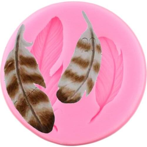 Birds Feathers Lace Border Silicone Molds DIY Cupcake Topper Fondant Cake Decorating Tools Candy Clay Chocolate Gumpaste Moulds