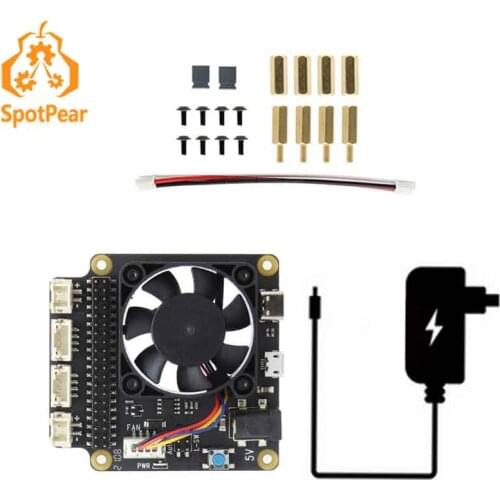 Raspberry Pi 4 Model B Fan X735 Power Output 40pin for Raspberry Pi 4B 3B plus 3B