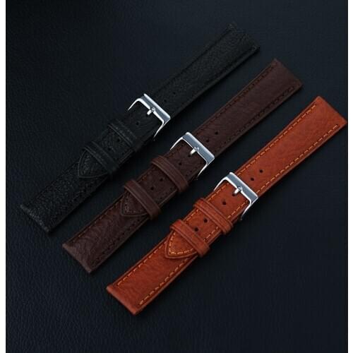 Cow Leather Watchbands 20mm 22mm Genuine Leather Vintage Wrist Watch Band Strap Belt For Samsung Galaxy Watch 46mm