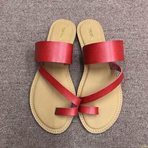 Hot Square Toe Flat Slides Sandals Women White Black Leather Slippers Flip Flops Slippers Summer Women Slippers Shoes Slip On