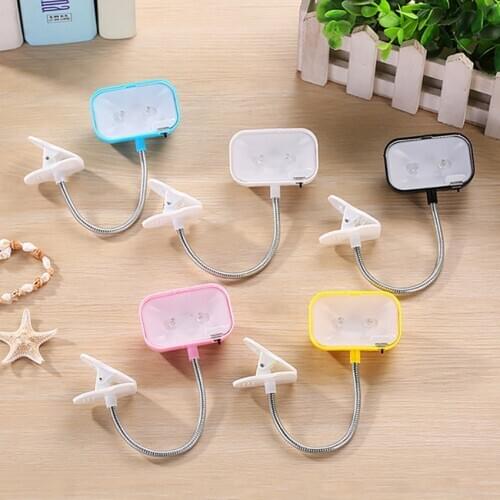 LED Table Lamp Home Office Eye Protection Book Light with Clip Design Flexible Reading Night Light for Bedroom Decoration