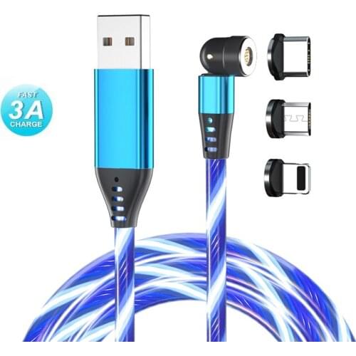 Fast Charging USB TYPE-C Cable For Sony Xperia L4 Luminous Magnet Cable For Sony Xperia L3 data Cable Magnetic Charger