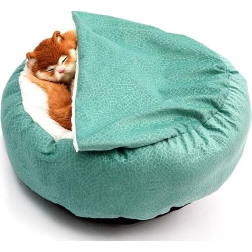 Cat Bed Four Seasons Creative Pet Litter Cat Mat Cover Blanket One Shell Shape Soft and Comfortable Plush Cat Litter Pet Mat