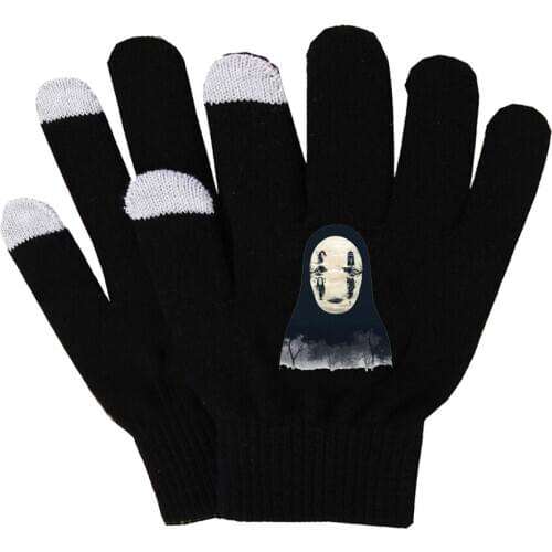 Anime Chinchilla lanigera Molina Gloves Plush Lining Gloves Winter Soft Gloves Touch Screen Smart Phone Female Gloves