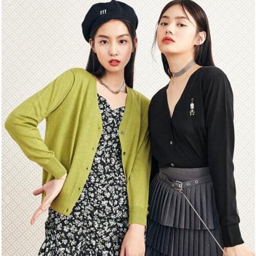 Ladies Womens Thin Sweater Cardigan Long Sleeve V-neck Knitting Cardigan coat Tops