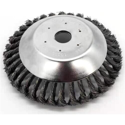 150mm/200m Steel Wire Trimmer Head Grass Brush Cutter Parts Dust Rusting Removal Weeding Wheel for Garden Lawn Mover Power Tools