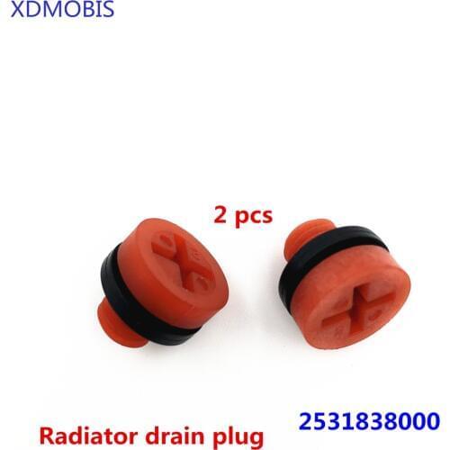 2PCSRadiator drain plug Water tank radiator drain plug for I10 SONATA ACCENT SORENTO 02 ELANTRA GETZ 0 7 SANTA FE 2531838000