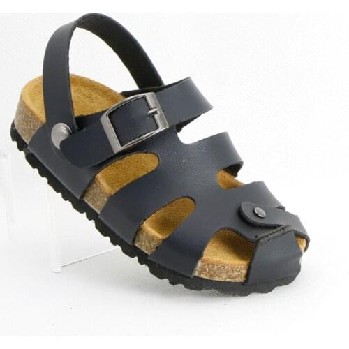 2021 New Arrival Fashion Boys Sandals Corks Beach Shoes PU Leather 1-3-6-10 years Toddler