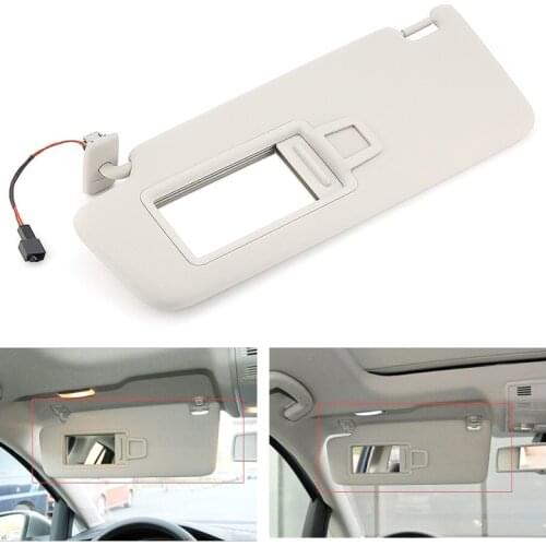 Car Gray Front Inner Sun Visor Car Accessories 5GG857551 Auto Left Right Windscreen Sun Shade For VW GTI Golf MK7 VII 2014-2017