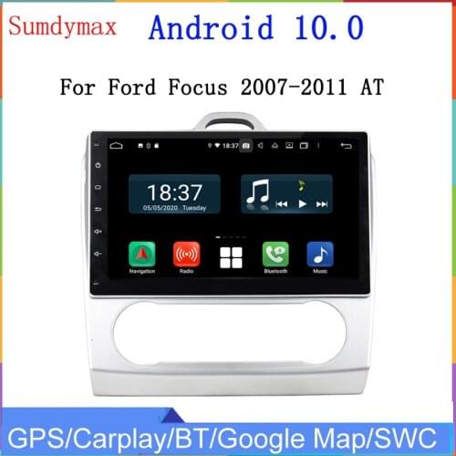 8core 4+128G android10 car radio for ford focus AT 2007-2011 car multimedia player gps navigation headunit DSP carplay