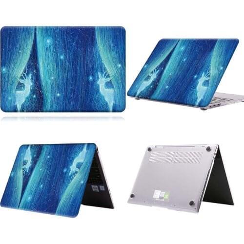 Twin Deer Moon Light Paint Laptop Case For MateBook 13/13 AMD Ryzen/14/D14/D15/X 2020/X Pro/Pro 16.1/Honor MagicBook 14/15