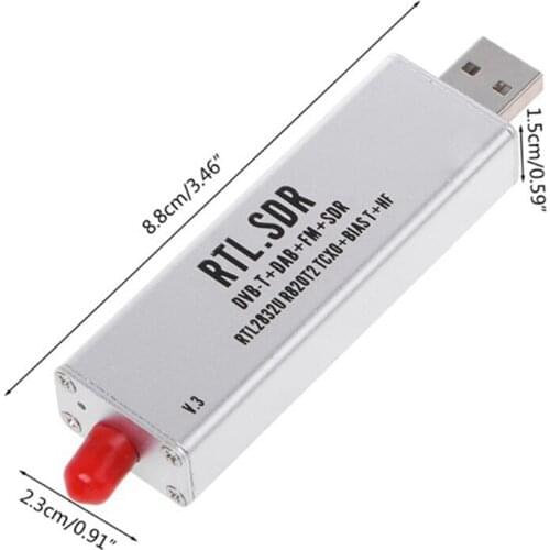 For RTL-SDR Blog RTL SDR V3 0.1Mhz-1.7Ghz Rtl-Sdr V3 Rtl2832U 1Ppm Tcxo Hf Biast Sma Software Defined Radio