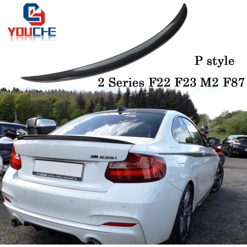 F22 F23 M-performance Style Spoiler Carbon Fiber Trunk Lid for BMW 2 Series F22 F23 M2 F87 218i 220i 228i M235i 2014