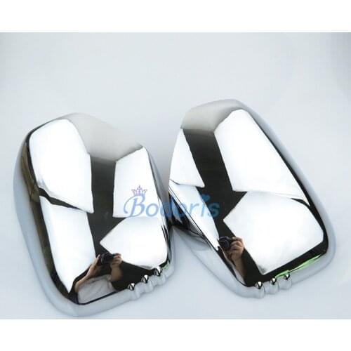 Side Wing Mirror Cover Door Rearview Overlay Caps Shell With LED lamps For Mitsubishi Triton L200 2005-2014 Accessories