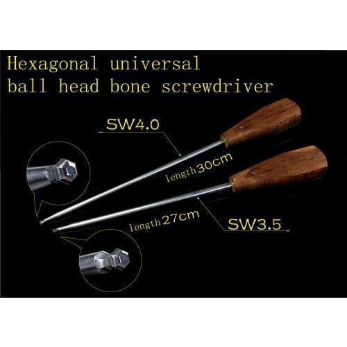 Medical orthopedic instrument Hexagon HEX Multidirection Round head bone screw driver hip knee joint Intramedullary nail install