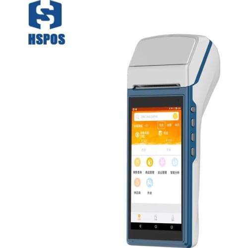 HSPOS 3G Mobile POS Terminal PDA Android 5.1 NFC Function Wifi Bluetooth PDA Printer 58mm HS-5501