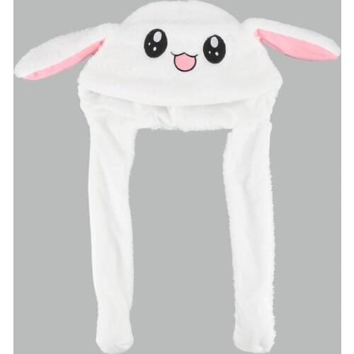 Cartoon Moving Rabbit/Pig/Chicken Hat Ear Move Hat Funny Plush Toy Cute Pet Rabbit Ears Will Move The Headband New Year Gift