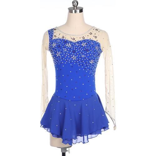 Nasinaya Figure Skating Dress Customized Competition Ice Skating Skirt for Girl Women Kids Gymnastics Performance Rhinestones