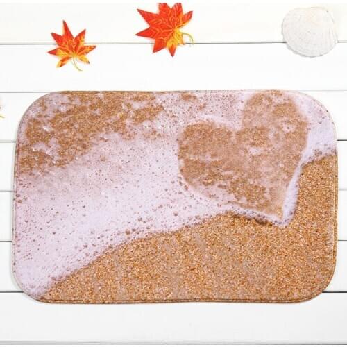 Latest design love home bedroom beach front slip mats carpet